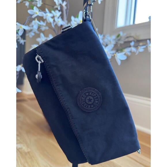 Kipling Lynne 3 In 1 Convertible Hand Bag Black (Missing Belt Strap) NWT - Picture 3 of 9